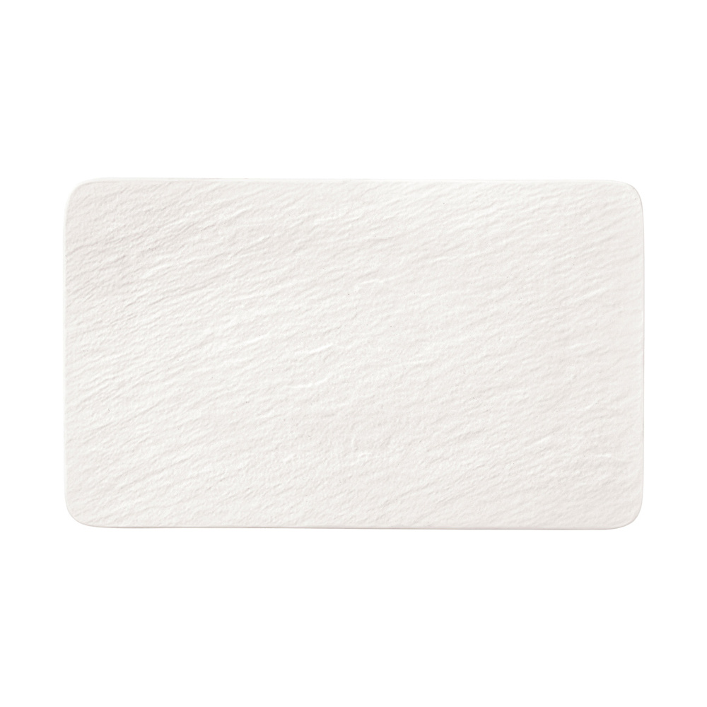 Villeroy & Boch Assiette multifonction rectangulaire Manufacture Rock blanc vaisselle