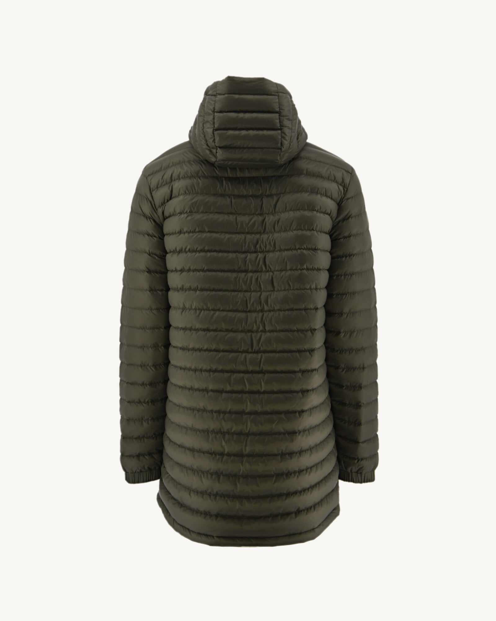 Doudoune longue réversible à capuche Bleu jeans/Army Amsterdam