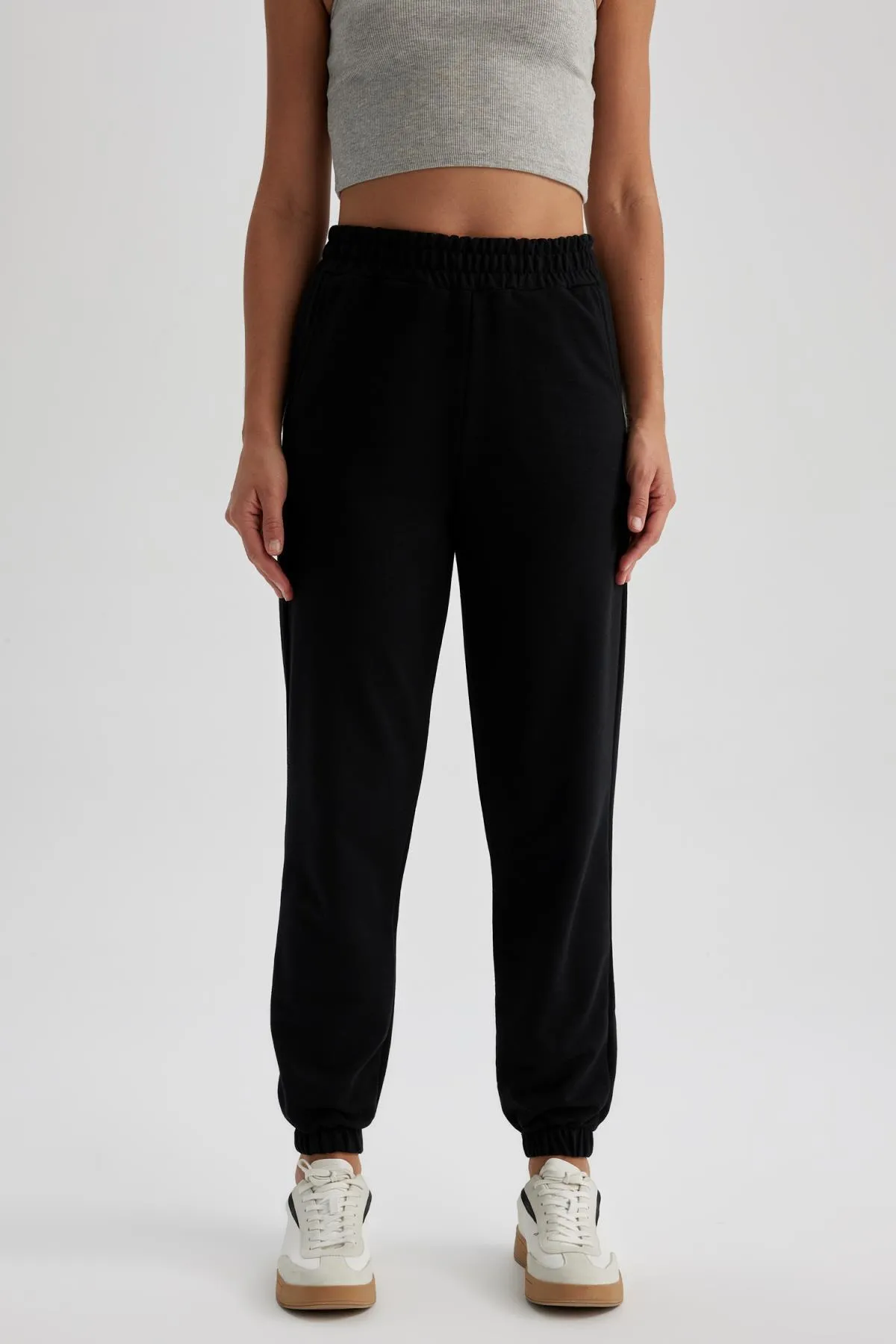 DeFacto  Dünne Jogger-Sweatshirthose mit hoher Taille