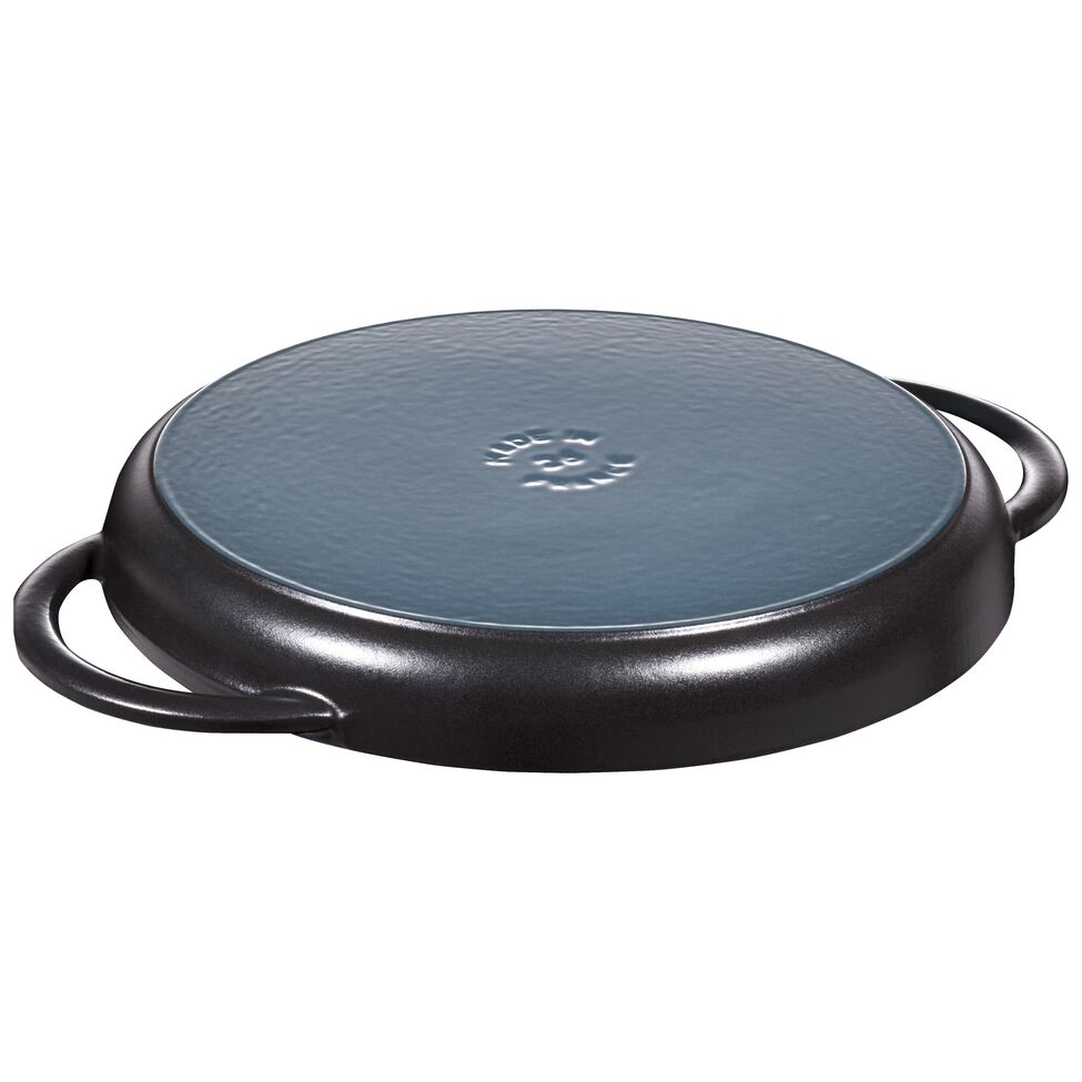 Pure Grill 26 cm, rund, Schwarz, Gusseisen