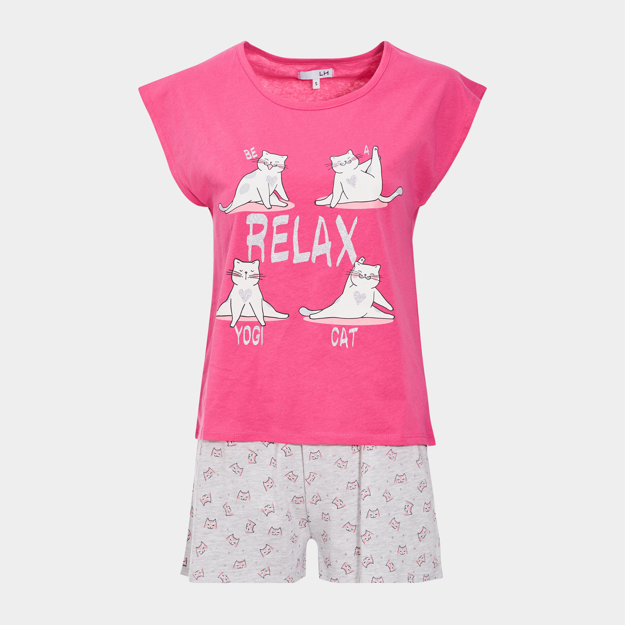 Ensemble pyjama 2 pièces rose fushia femme | La Halle