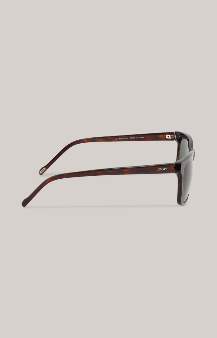 Sonnenbrille in Braun/Grün