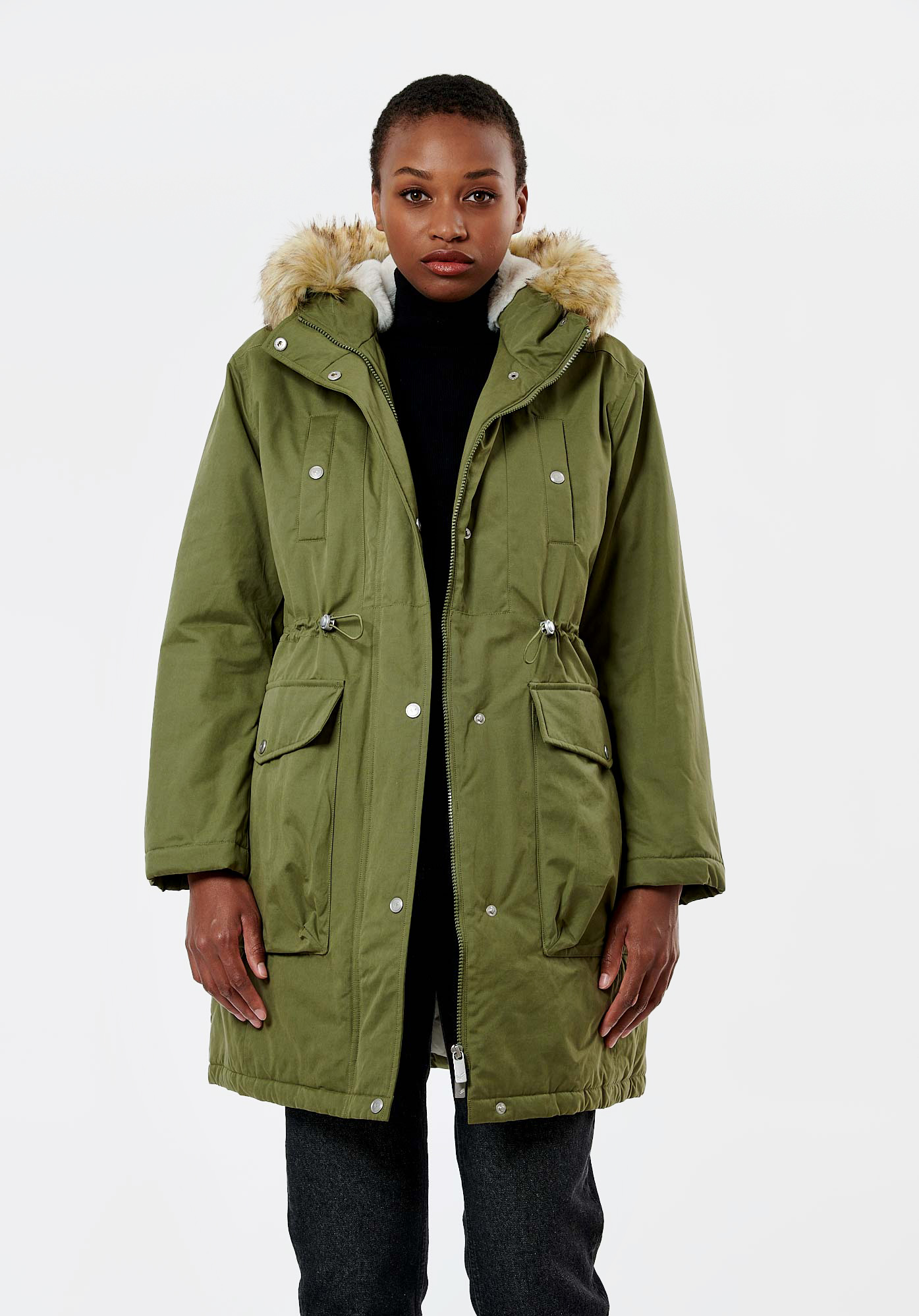 PARY   Parka kaki femme