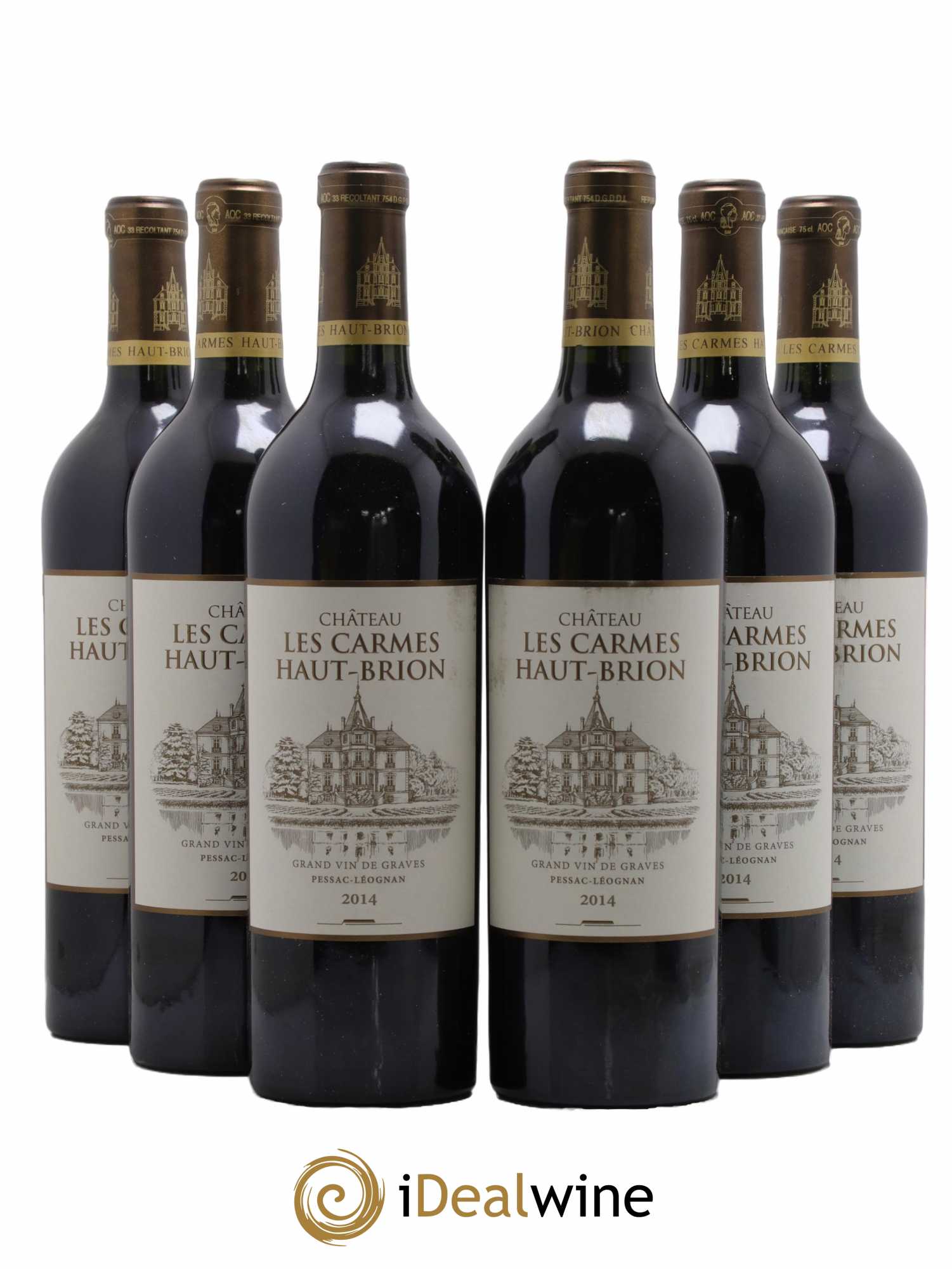 Château Les Carmes Haut-Brion  2014 - Lot de 6 Bouteilles