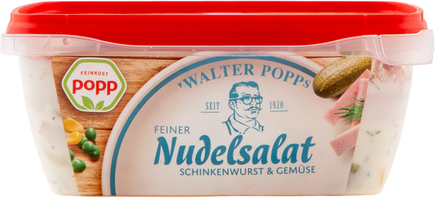Popp Nudelsalat Schinkenwurst & Gemüse