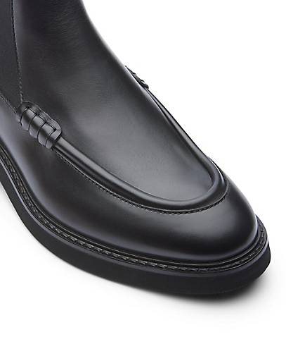 Lottusse Ankle Boot Aus Gebürstetem Kalbsleder In Schwarz