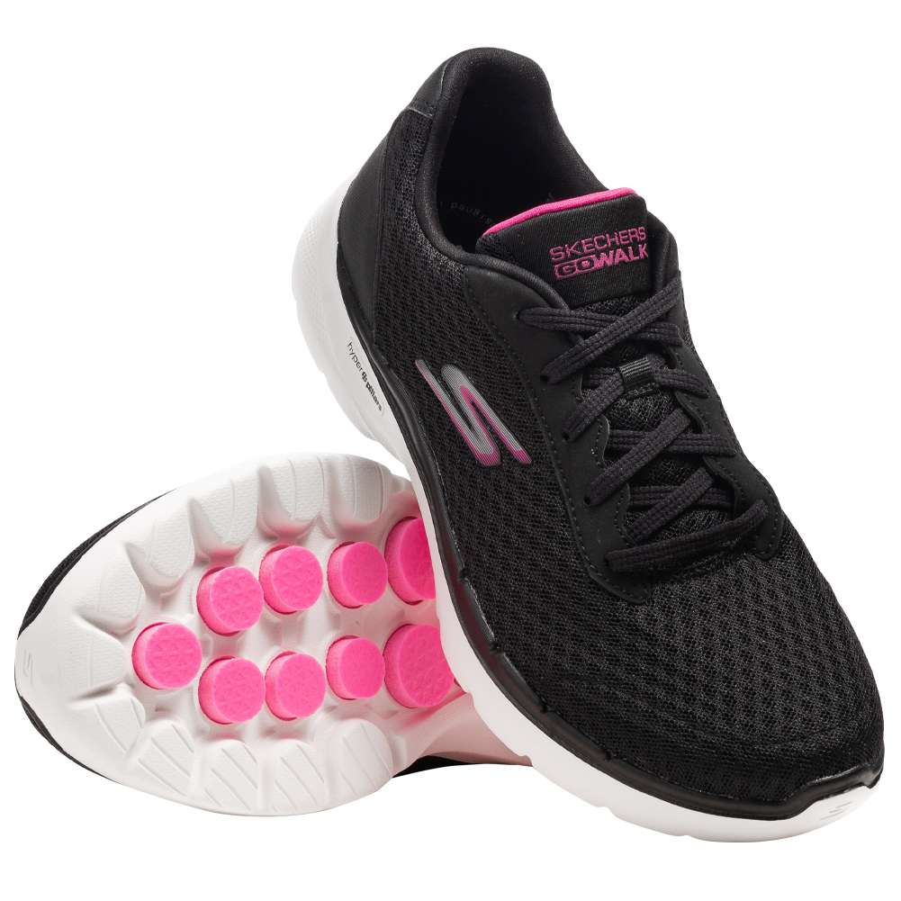 Skechers GO WALK 6 Damen Sneaker 124514-BKHP