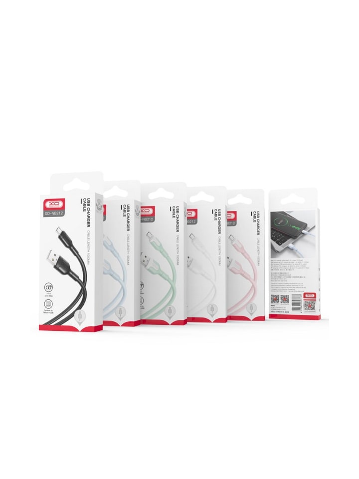 XO XO-Kabel NB212 USB -  iPhone-Anschluss 1,0 m 2,1A weiß in Weiß günstig kaufen onesize