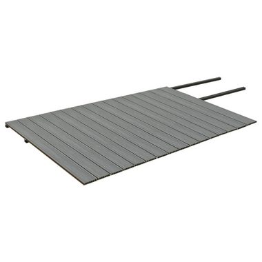 Teppichboden WPC Terrassendielen mit Zubehör Braun und Grau 40 m² 4 m, vidaXL