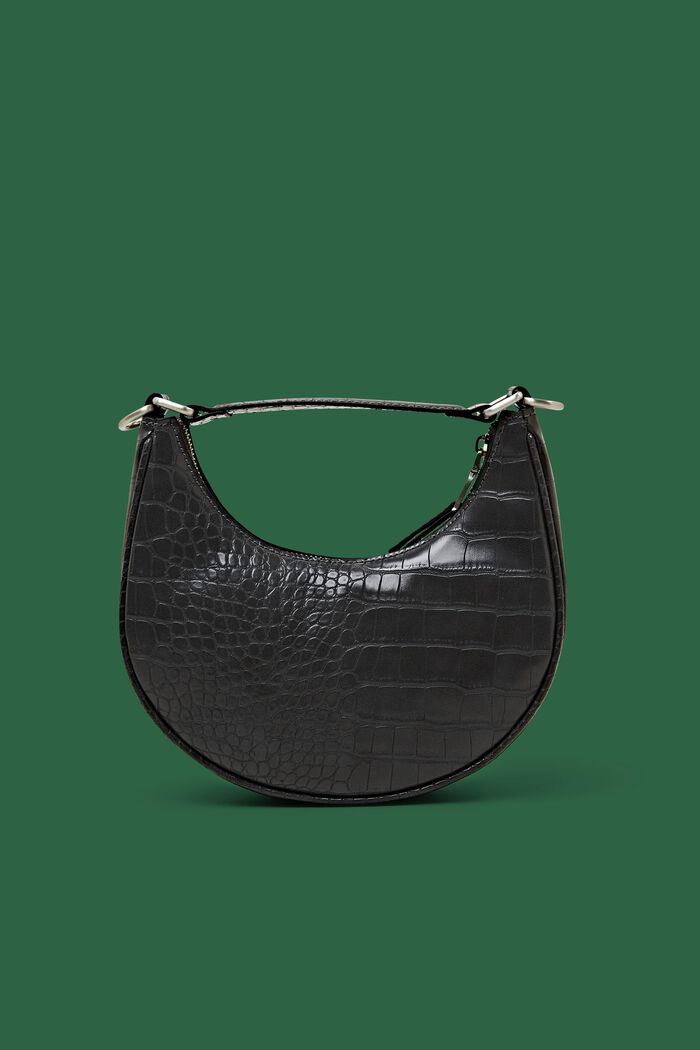 Baguette-Tasche in Lederoptik