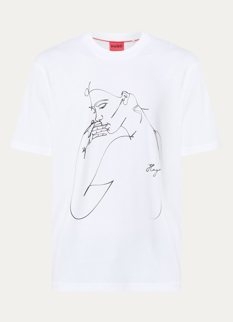 Koszulka HUGO BOSS Daximiko z nadrukowanym logo