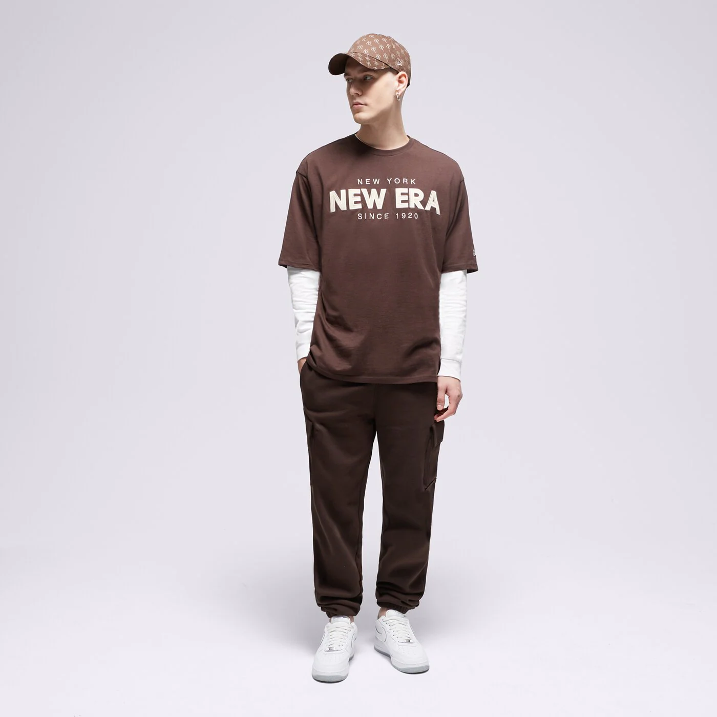 NEW ERA T-SHIRT NE WORDMARK OS Braun
