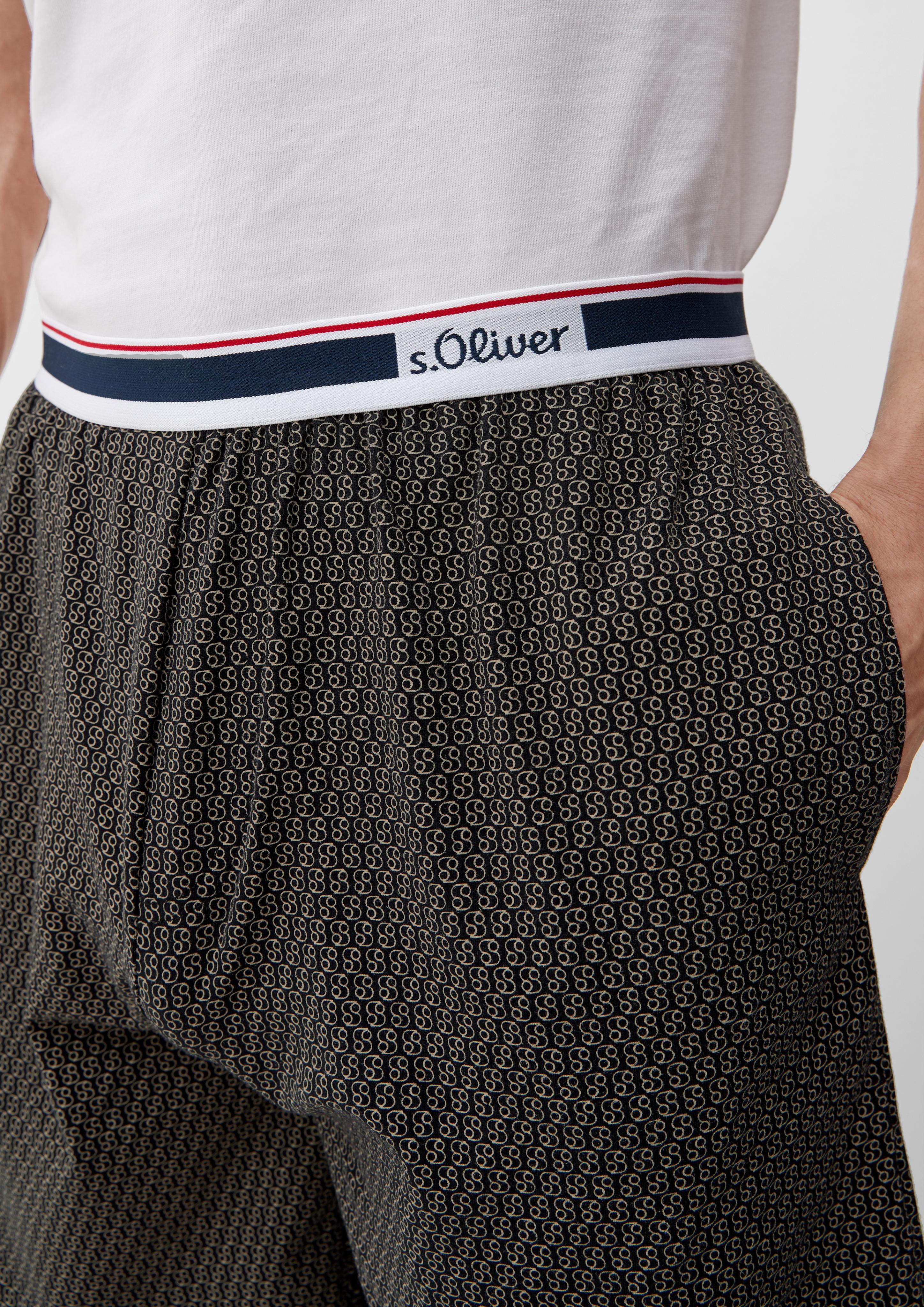 Pyjamahose mit Allover-Print  6008420-99A3
