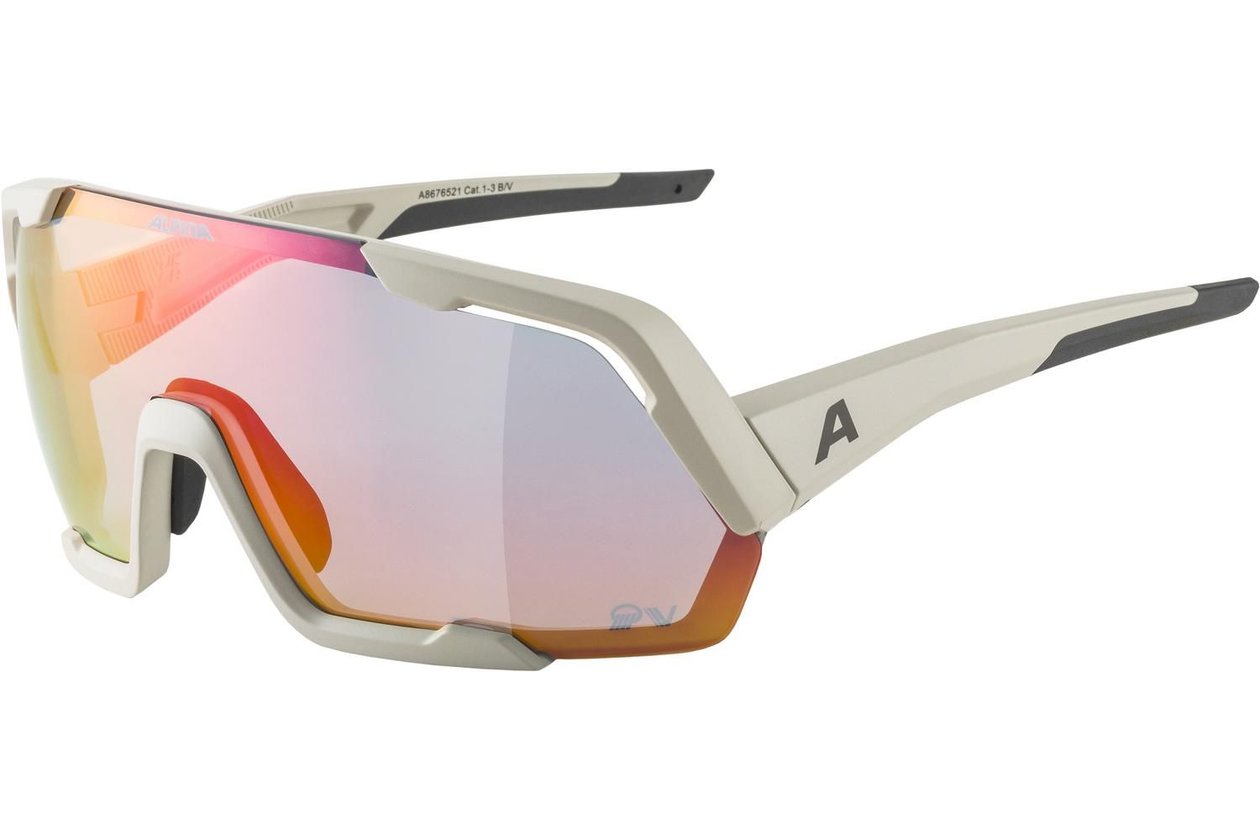 Alpina Rocket QV cool-grey matt / rainbow mirror lens