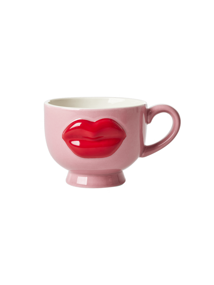 Rice Keramik Becher Lips in pink günstig kaufen onesize
