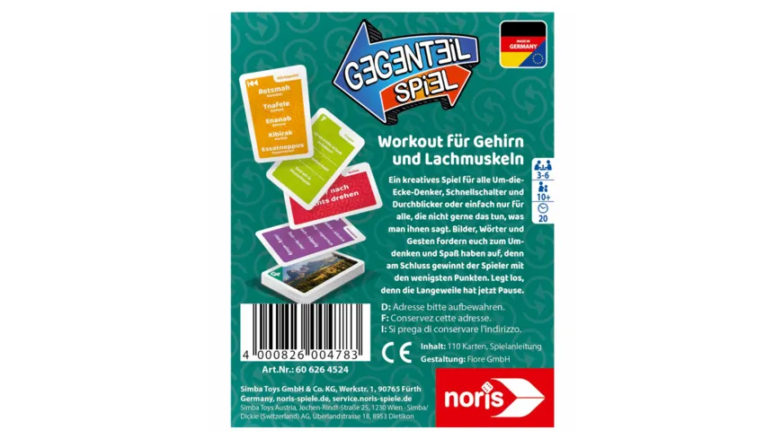 Noris - Gegenteil-Spiel