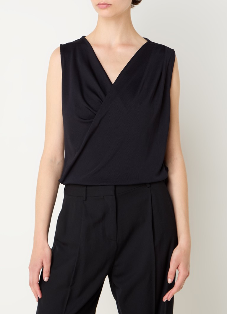 Phase Eight Sutton Drape top with rib structure