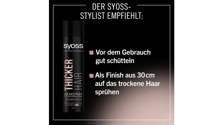 syoss Thicker Hair Haarspray 400 ml