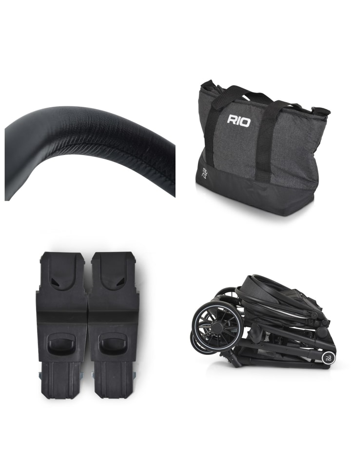 Moni Kinderwagen 2 in 1 Rio 22 kg in schwarz günstig kaufen onesize
