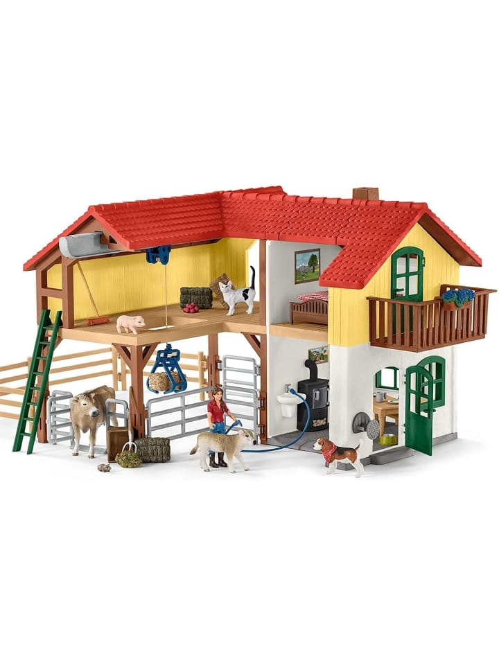 Schleich Farm World Bauernhaus mit Stall und Tieren in Mehrfarbig ab 3 Jahre günstig kaufen onesize