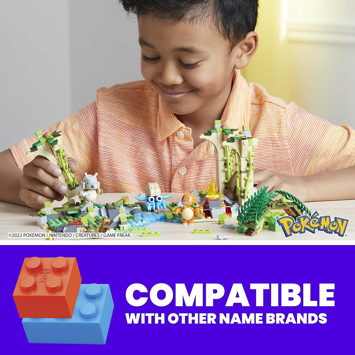 Mega Construx Pokémon Dschungel-Ruinen Bauset, Konstruktions-Spielzeug