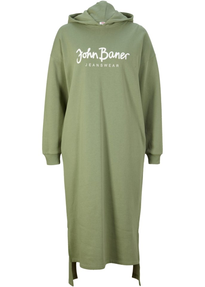 Kapuzen-Sweatkleid, oversized