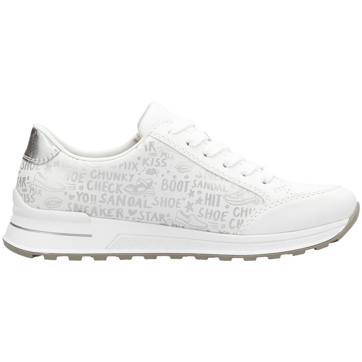 Rieker N1403 Sneaker Low weiss