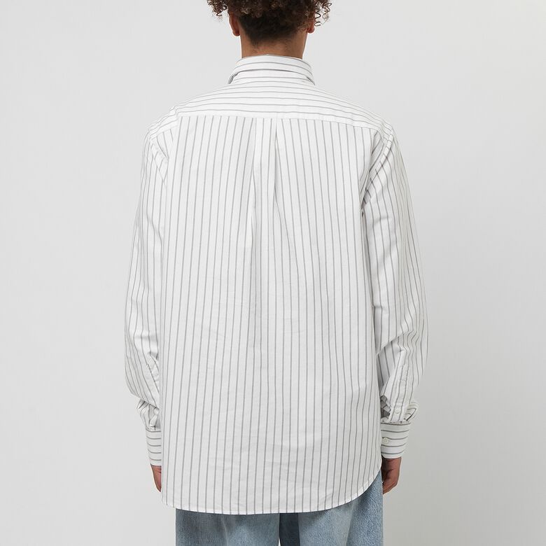 Norse Projects Algot Relaxed Organic Oxford Monogram Shirt spruce green