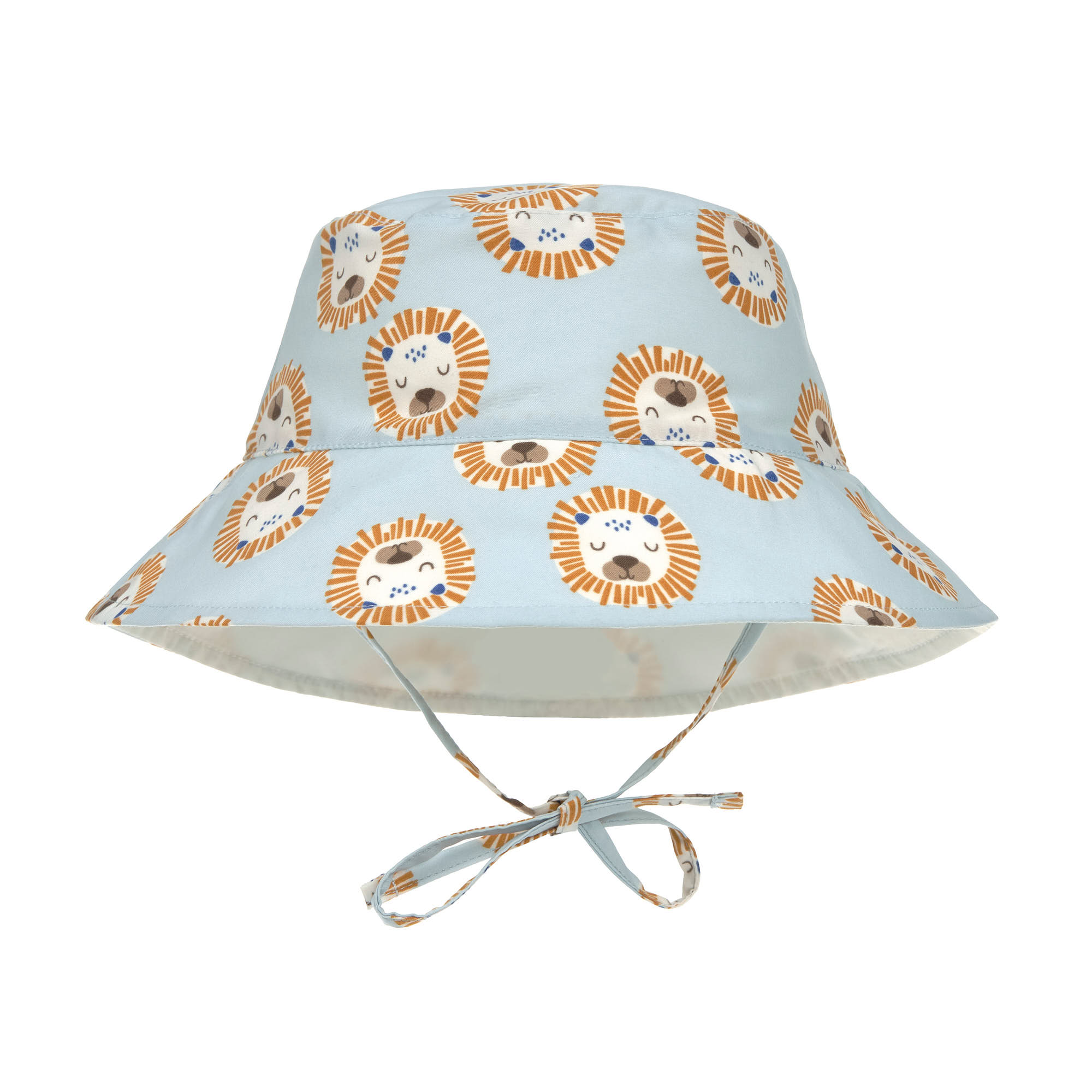 Sonnenhut Kinder (UV Schutz) - Löwe, Hellblau
