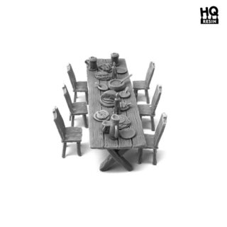 HQ Resin - Table and Seats Set 2