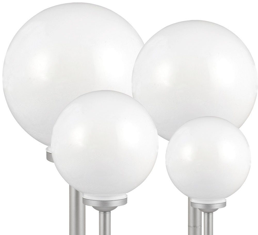etc-shop LED Gartenleuchte, LED-Leuchtmittel fest verbaut, 4er Set Outdoor LED Solar Kugel Leuchte Deko Lampe IP44