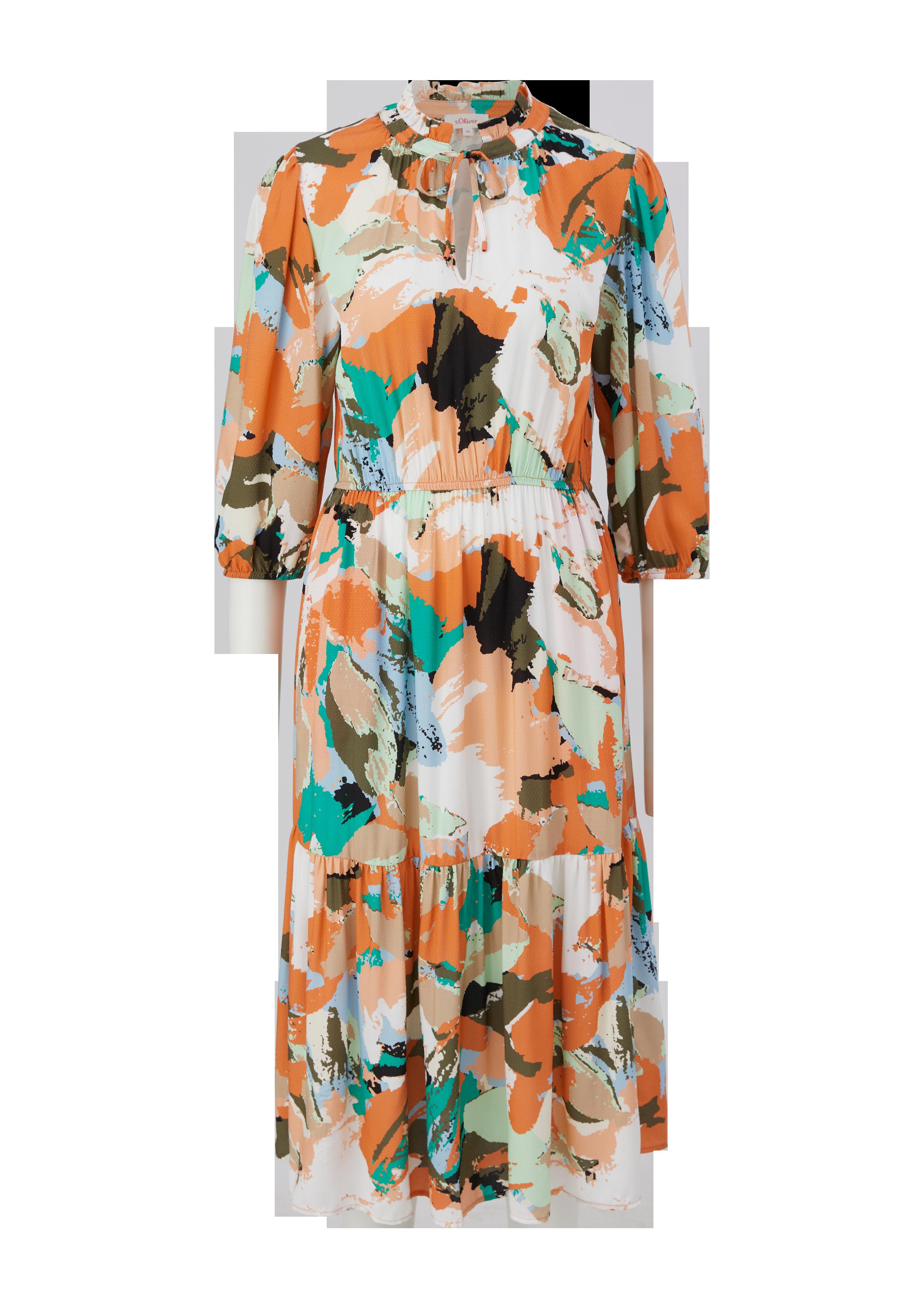 Stufenkleid mit Allover-Print  2132454-27B2