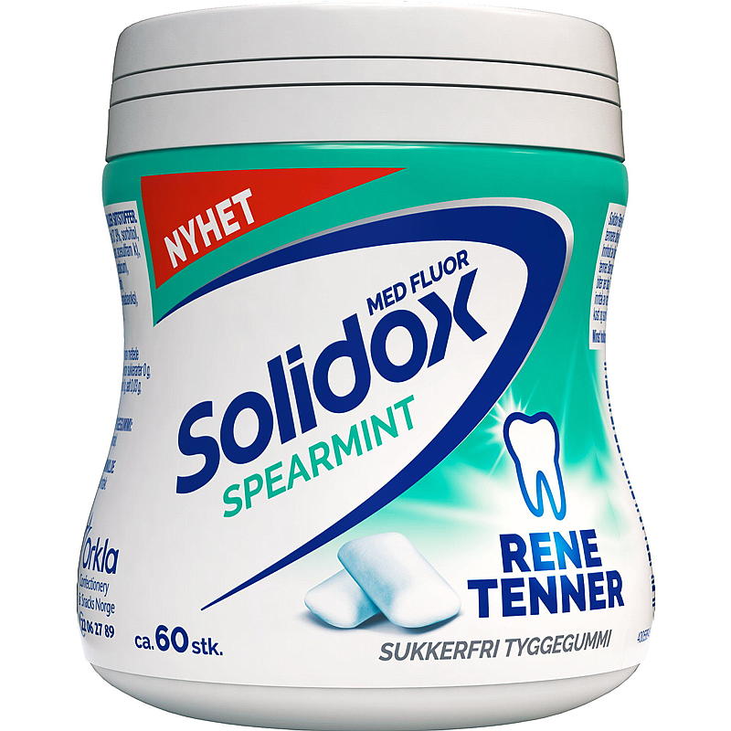 Solidox Tyggegummi 90 g Spearmint Solidox