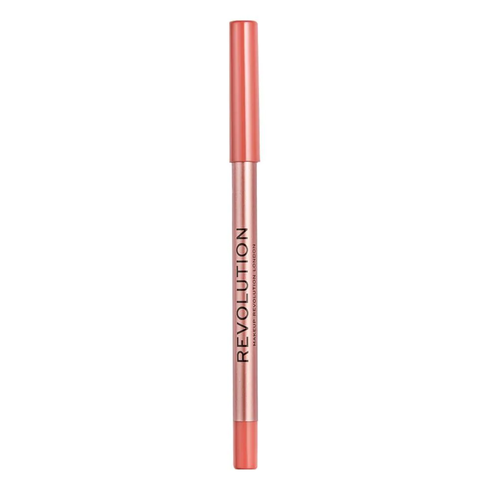 MAKEUP REVOLUTION Satin Kiss оловка за усне Heart Race Peach Nude 1g