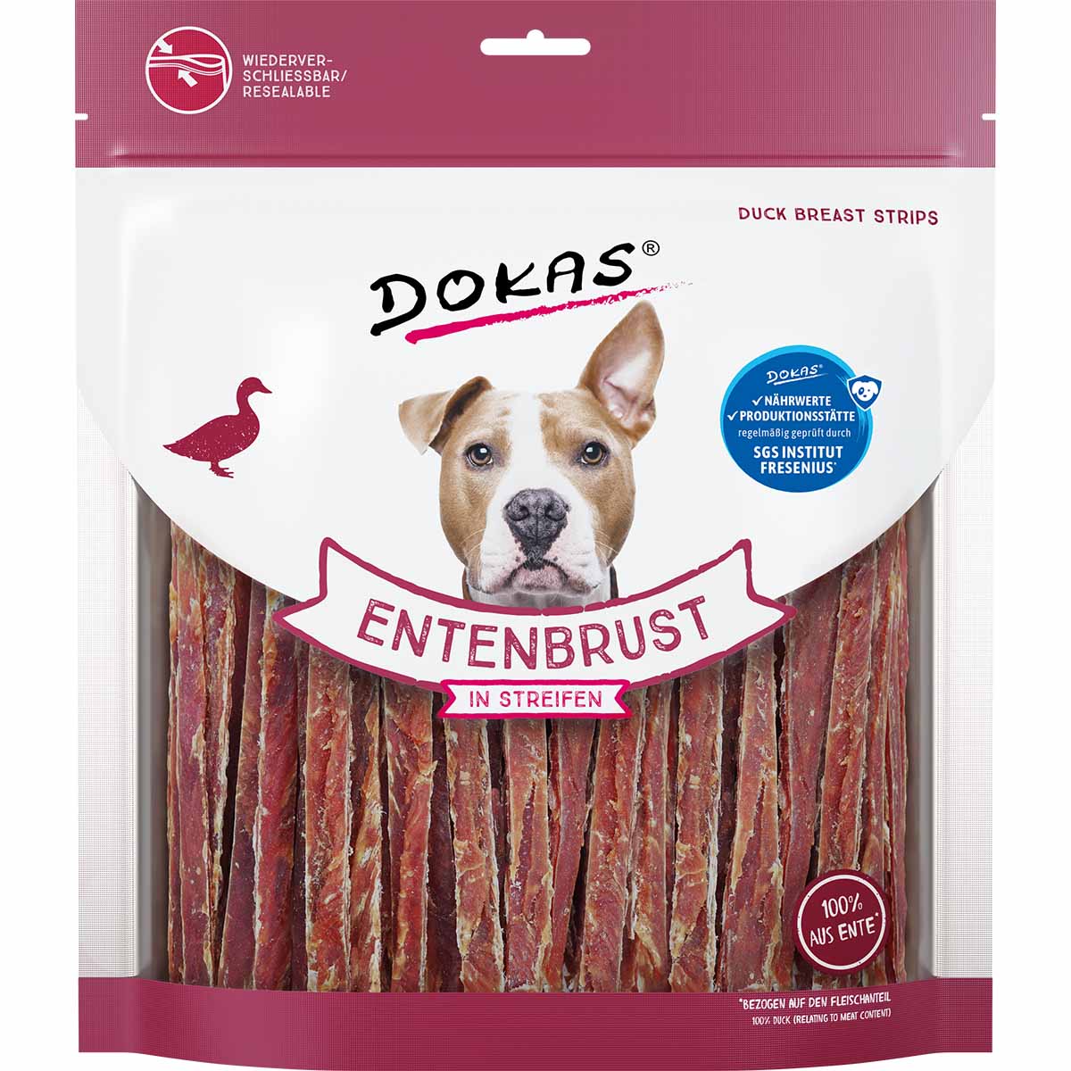 Dokas Hundesnack Entenbrust in Streifen kaufen bei ZooRoyal