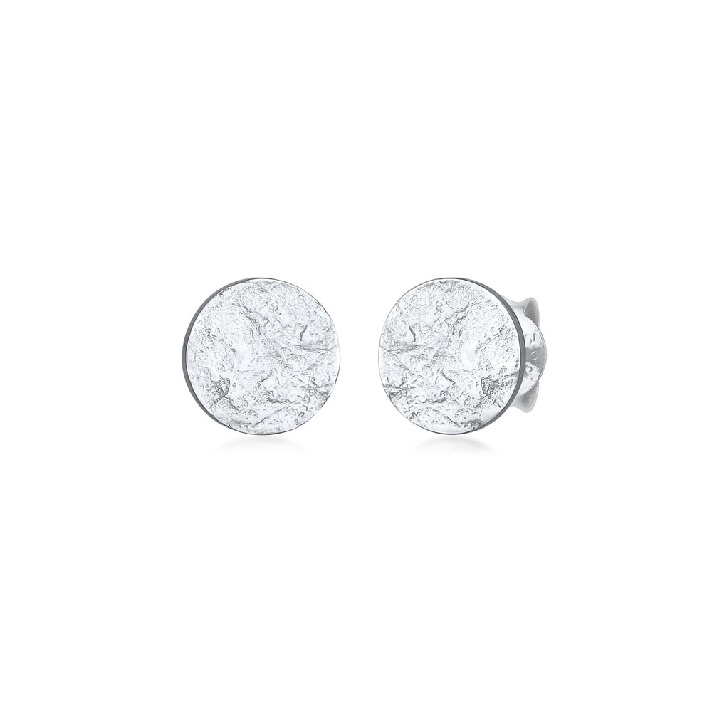 Elli Elli Boucles d'Oreilles Femmes Clous d'oreilles Plaquette Martelé Antique Tendanc Boucles d'oreilles