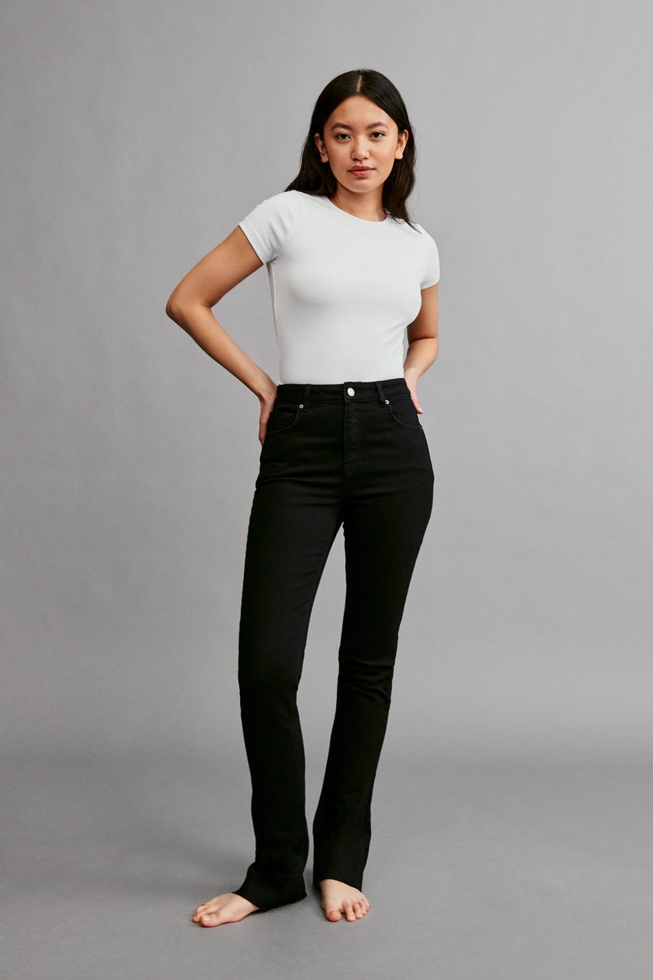 Slim bootcut jeans