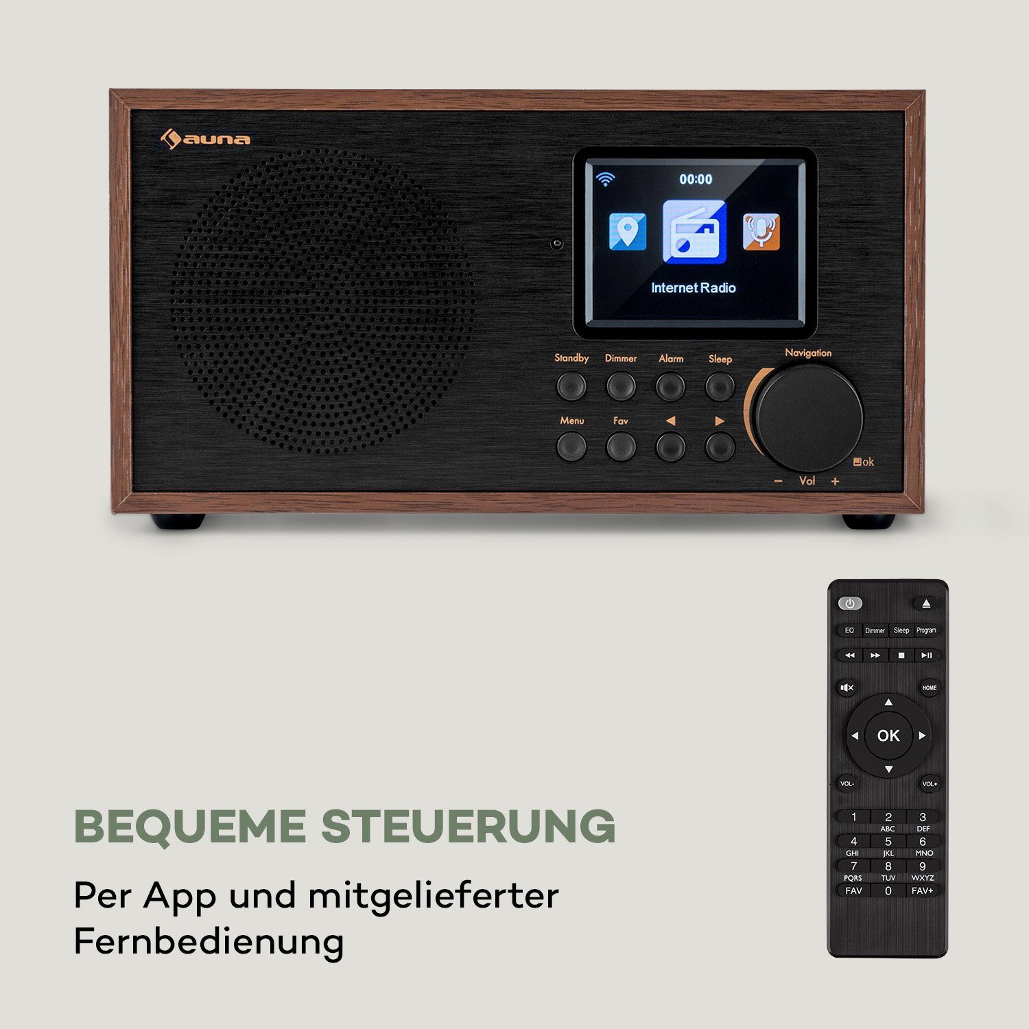 Auna Silver Star Mini Radio (DAB+;UKW;Internetradio, 8 W)