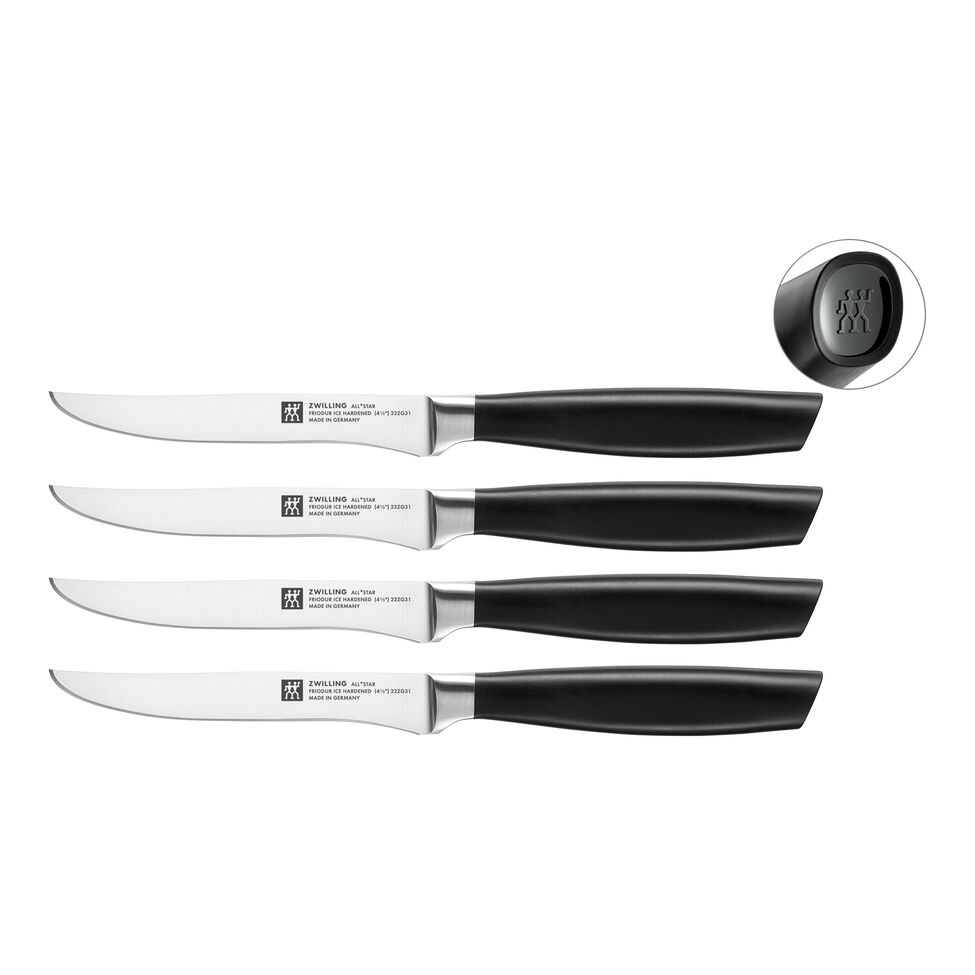 Steakmesserset 4-tlg, Schwarz