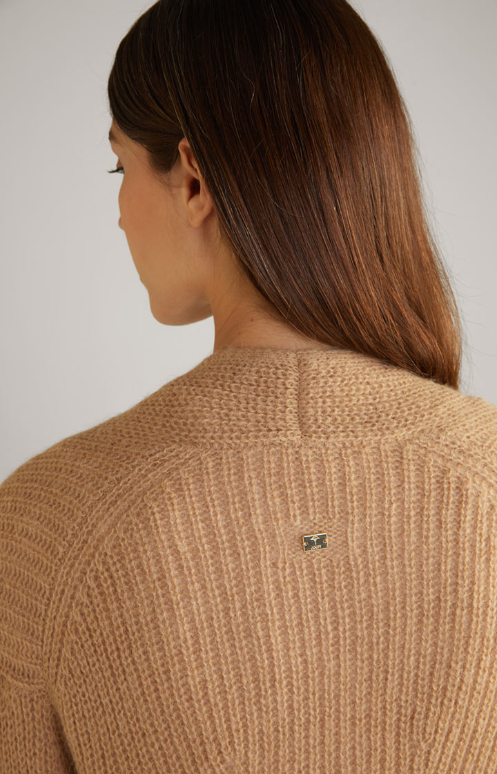 Strickjacke in Camel
