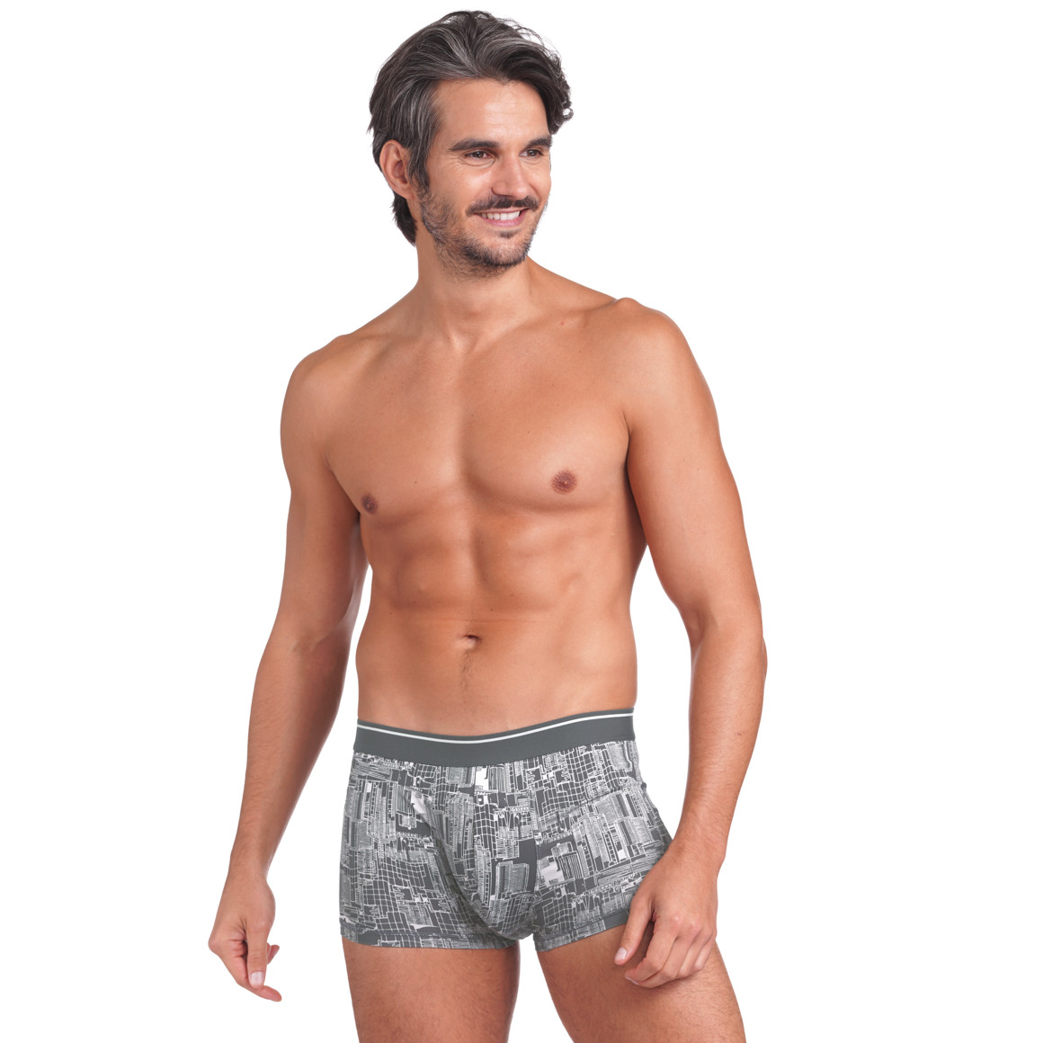 Herren Mikrofasershorts mit Allover-Print