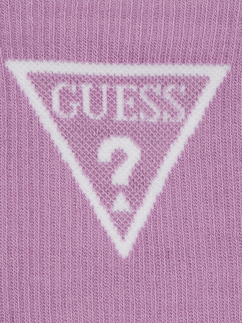 Socken mit Label-Print in flieder