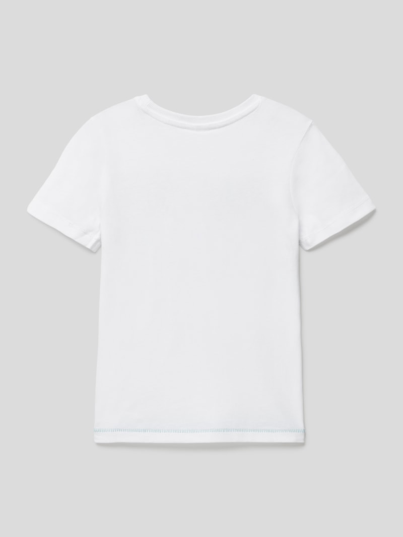 T-Shirt mit Motiv-Print in weiß