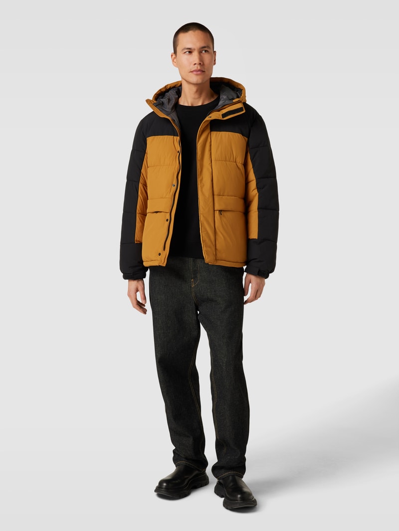 Parka mit Colour-Blocking-Design Modell 'dolipa' in gold