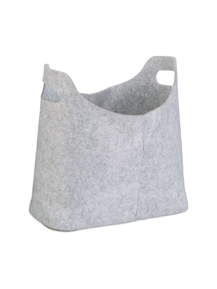 relaxdays Kaminholztasche in Grau - (B)40 x (H)39,5 x (T)23 cm günstig kaufen onesize