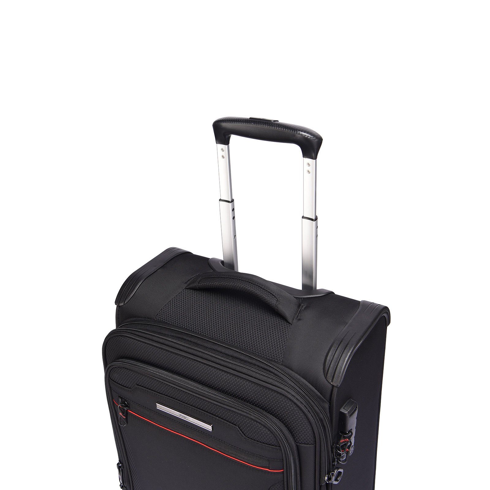 Verage Weichgepäck-Trolley Toledo Reisekoffer, 4 Rollen, Weichschale, erweiterbar, TSA-Schloss, Handgepäck-Koffer