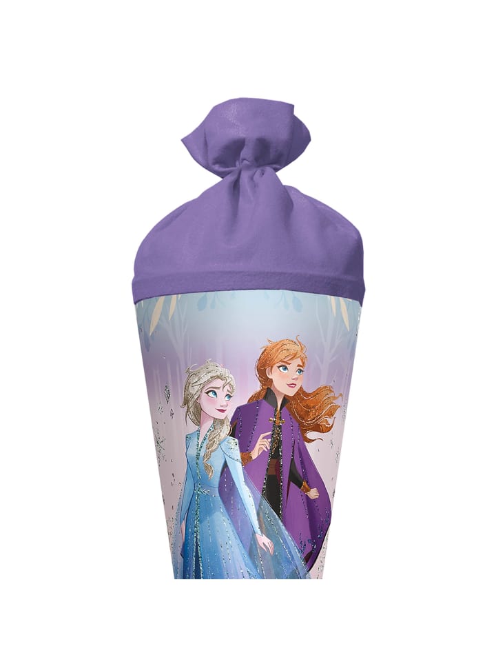 ROTH Schultüte groß Disney Frozen 70 cm Glitter in Lila günstig kaufen onesize