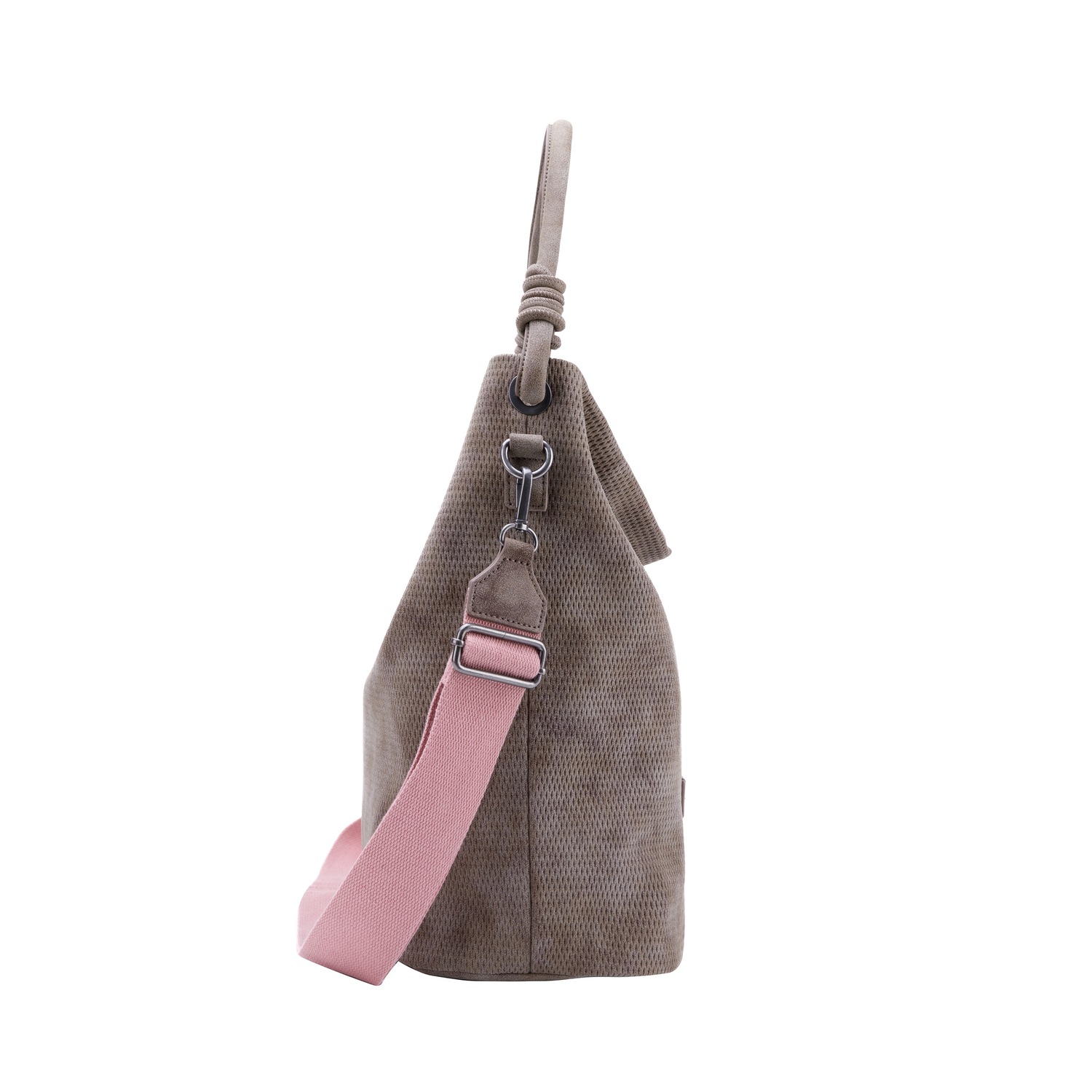 Schultertasche Juky02 mit dekorativen Knotenelementen