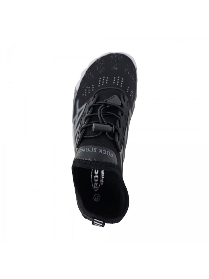 Rock Spring sportlicher Schnürer Barfußschuh in Schwarz günstig kaufen
