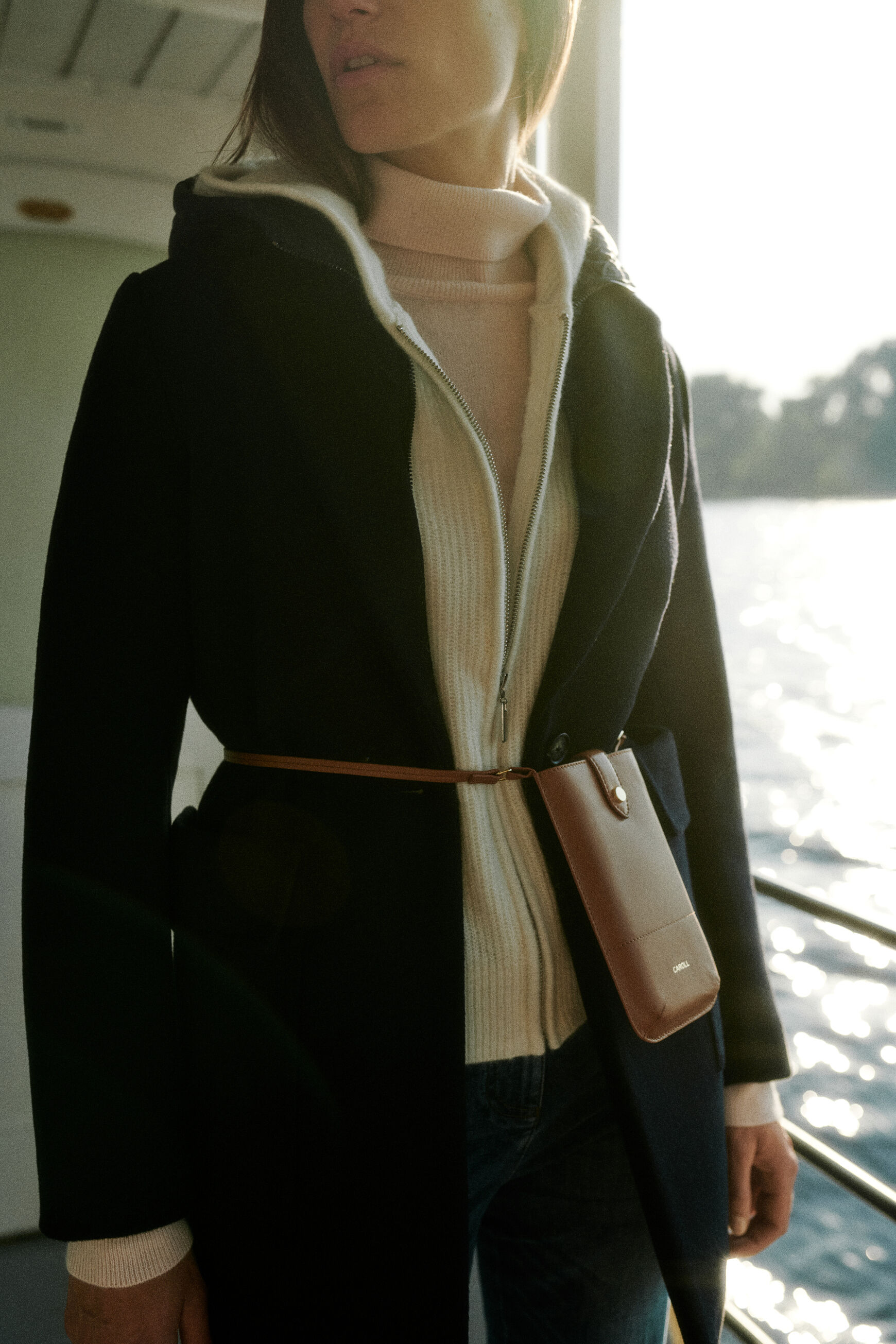manteau jules bleu marine femme
